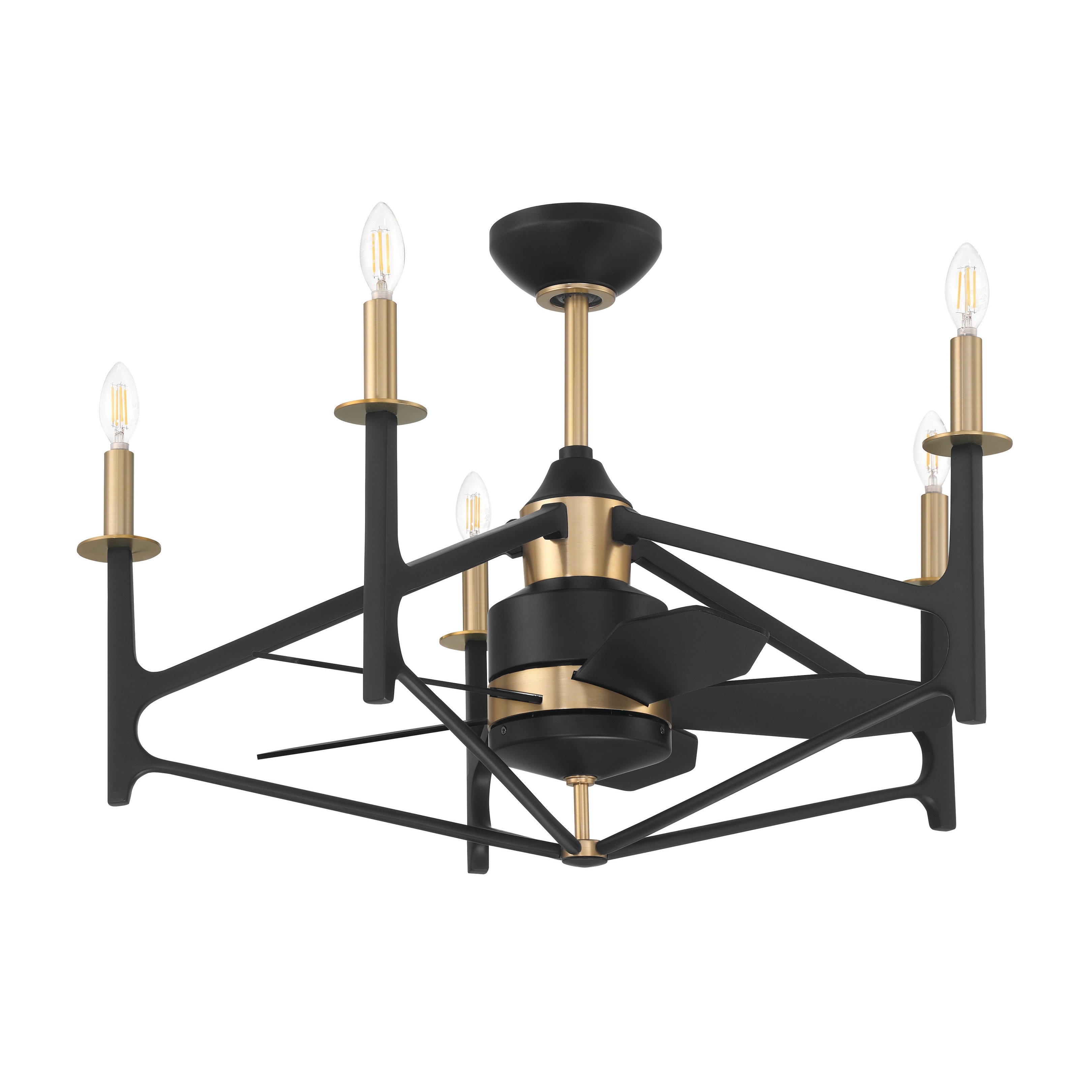 Craftmade The Reserve 32 Flat Black/Satin Brass